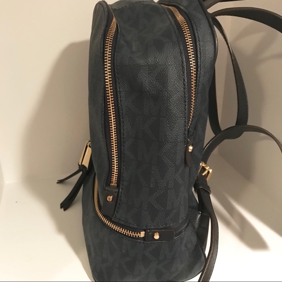 Michael Kors Signature Rhea Backpack, Navy - Picture 3 of 8